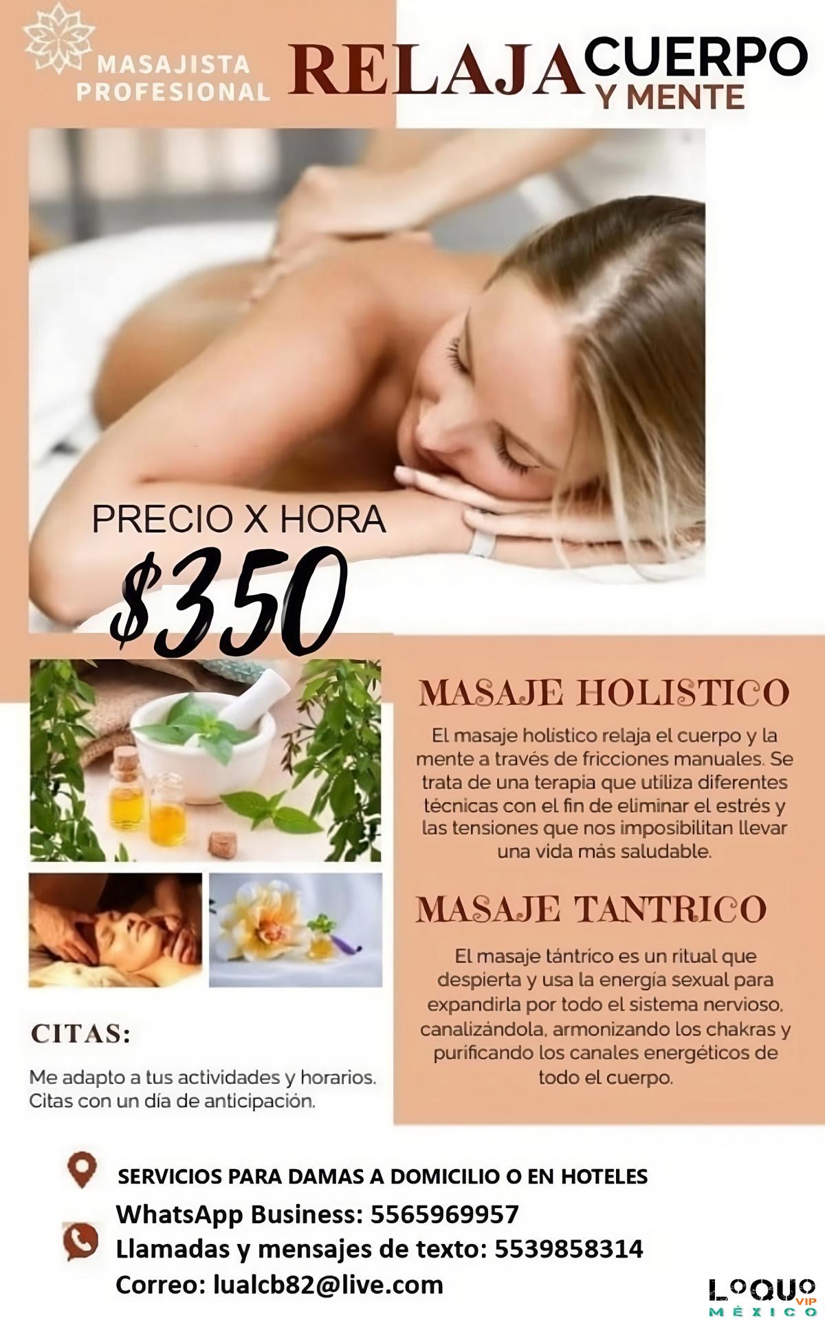 Masajes eróticos Ciudad de México: Masajes eróticos para damas a domicilio